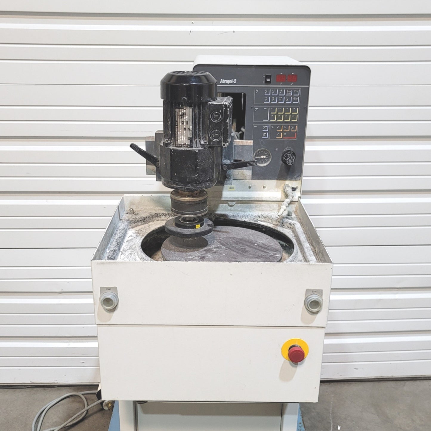 Used Struers Abrapol-2 Sample Grinding Polishing Machine 12", 208VAC 3-Ph, 6.8A