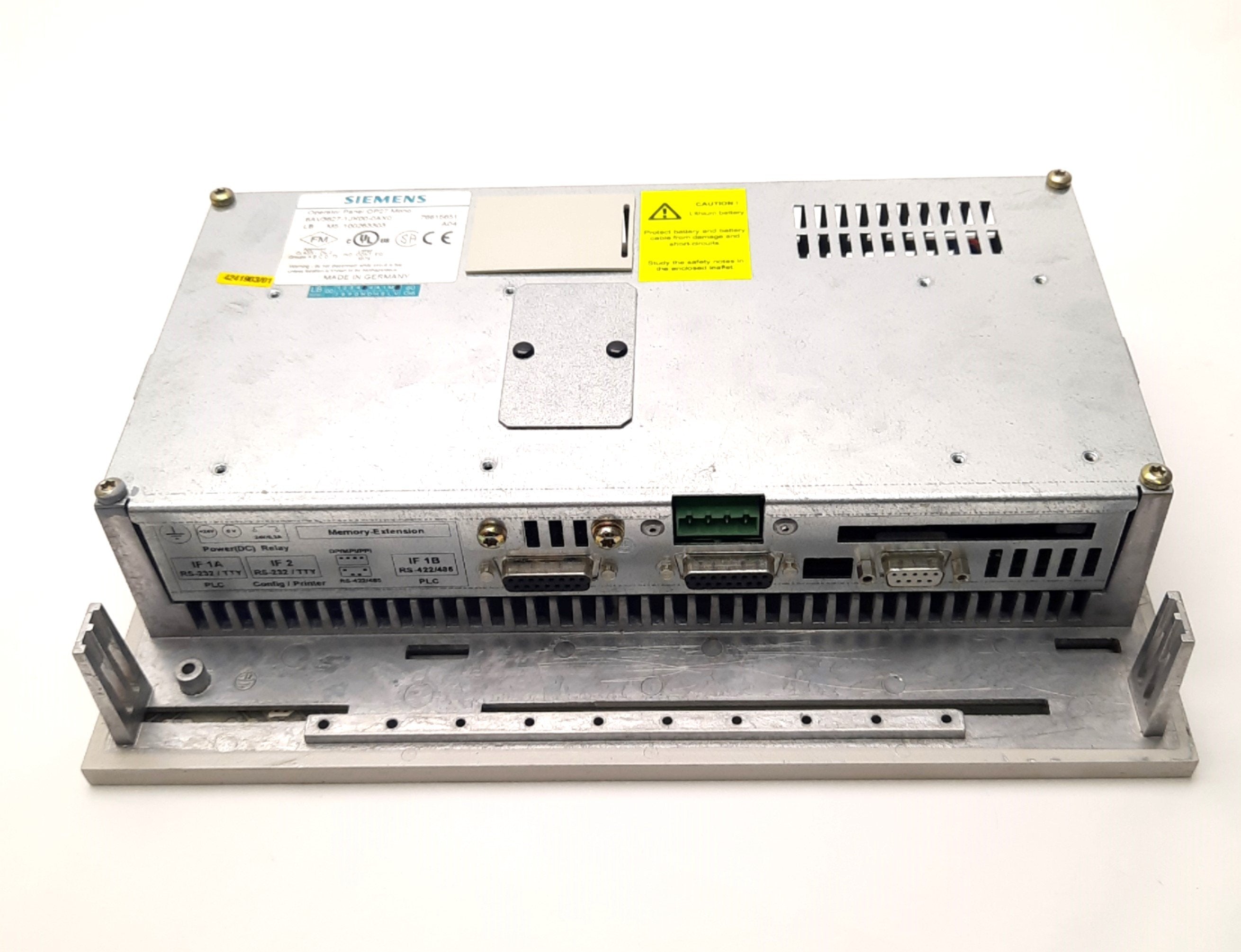 Siemens 6AV3627-1JK00-0AX0 Simatic OP27 Monochrome Operator Panel