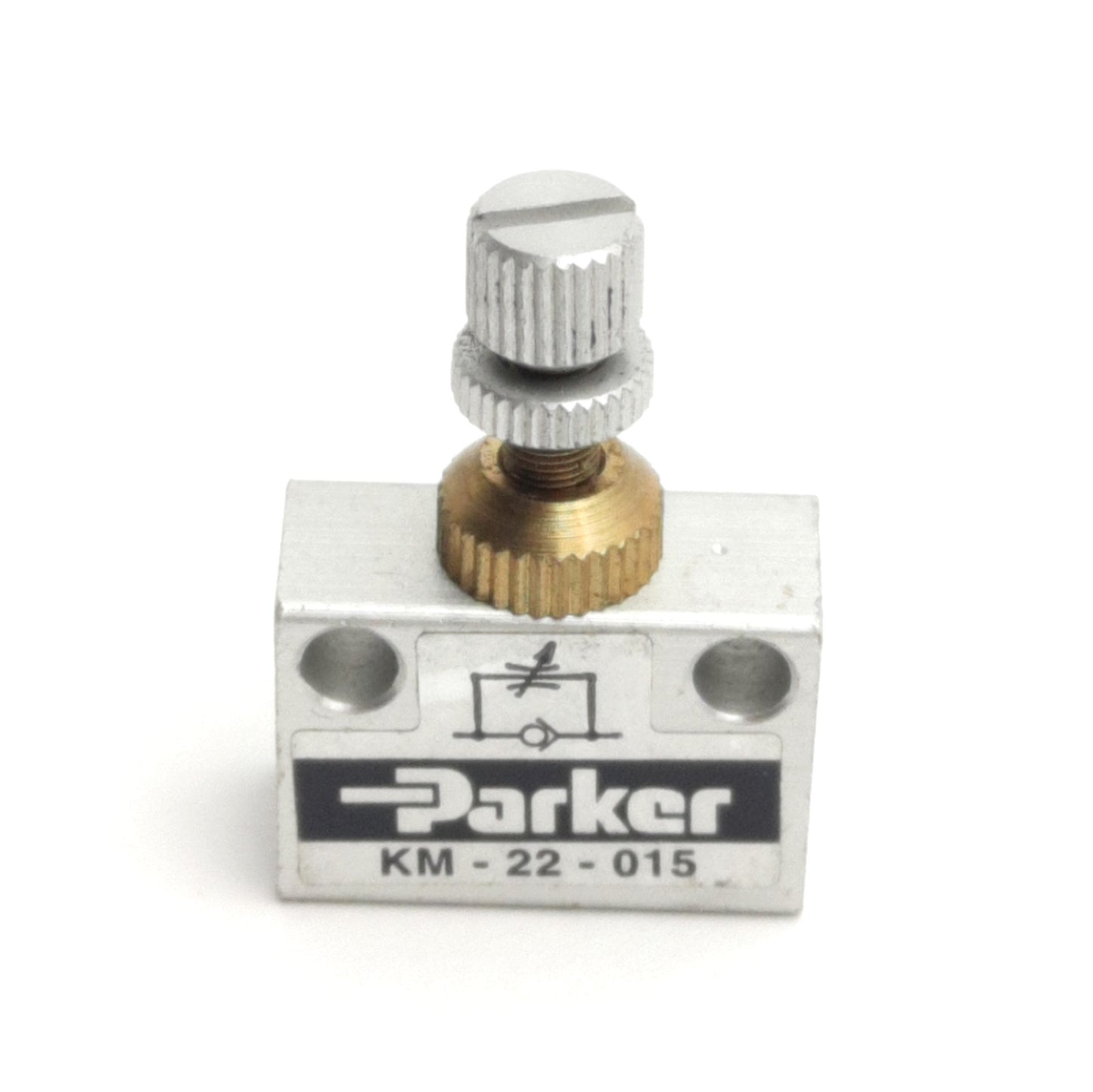 Used Lot of 5 Parker KM-22-015 Flow Control Valve, Ports: M5, Pressure: 115psi Max