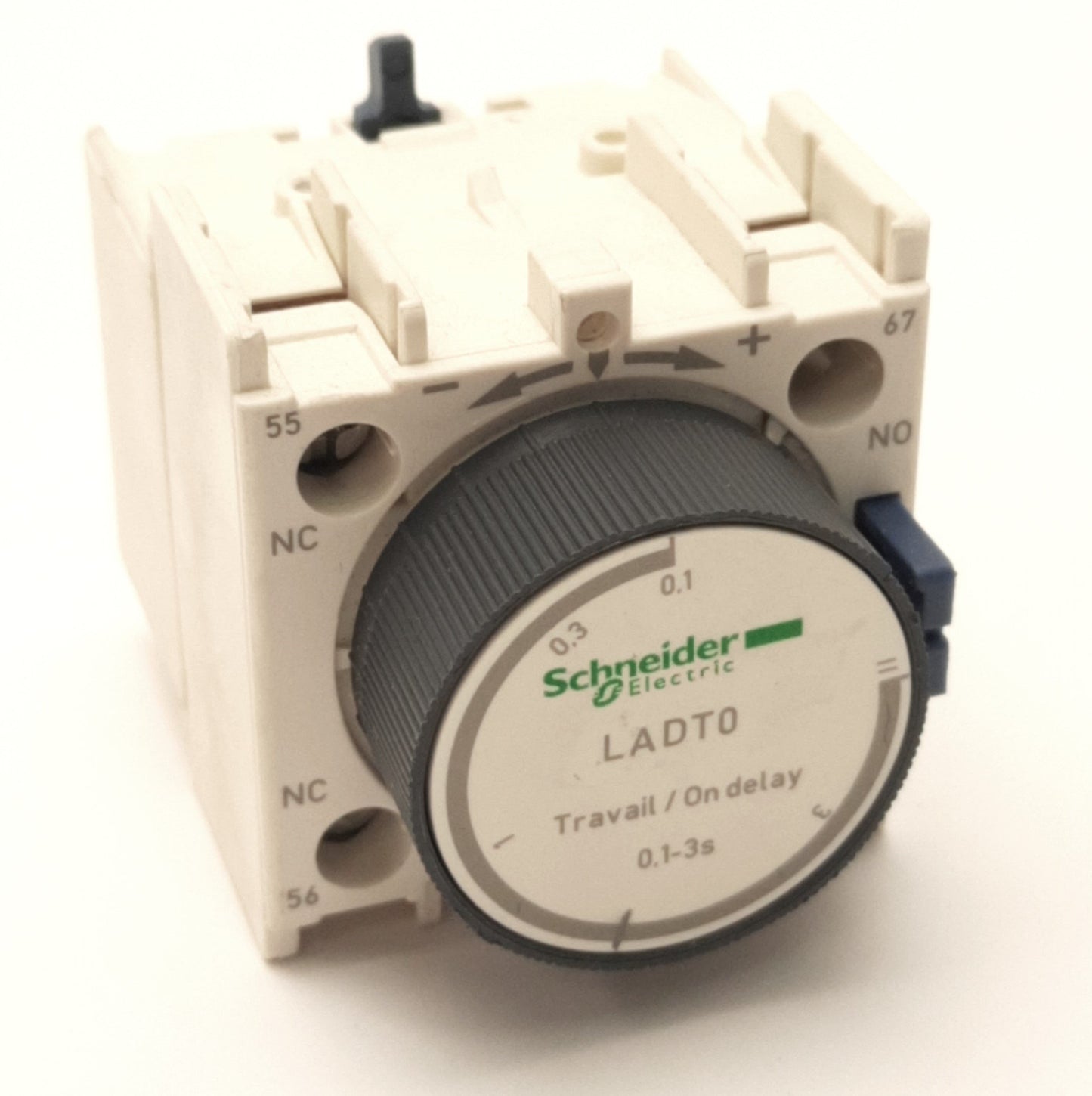 Used Schneider Electric LADT0 Time Delay Aux Contact 1NO+1NC, 0.3-3S, 690v AC, 6A