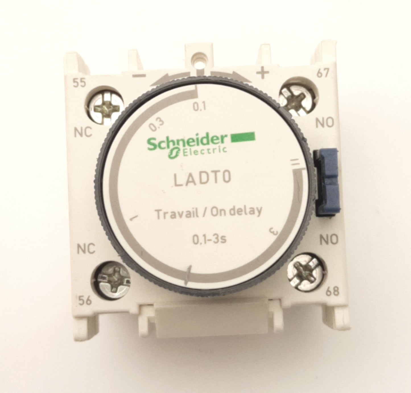 Used Schneider Electric LADT0 Time Delay Aux Contact 1NO+1NC, 0.3-3S, 690v AC, 6A