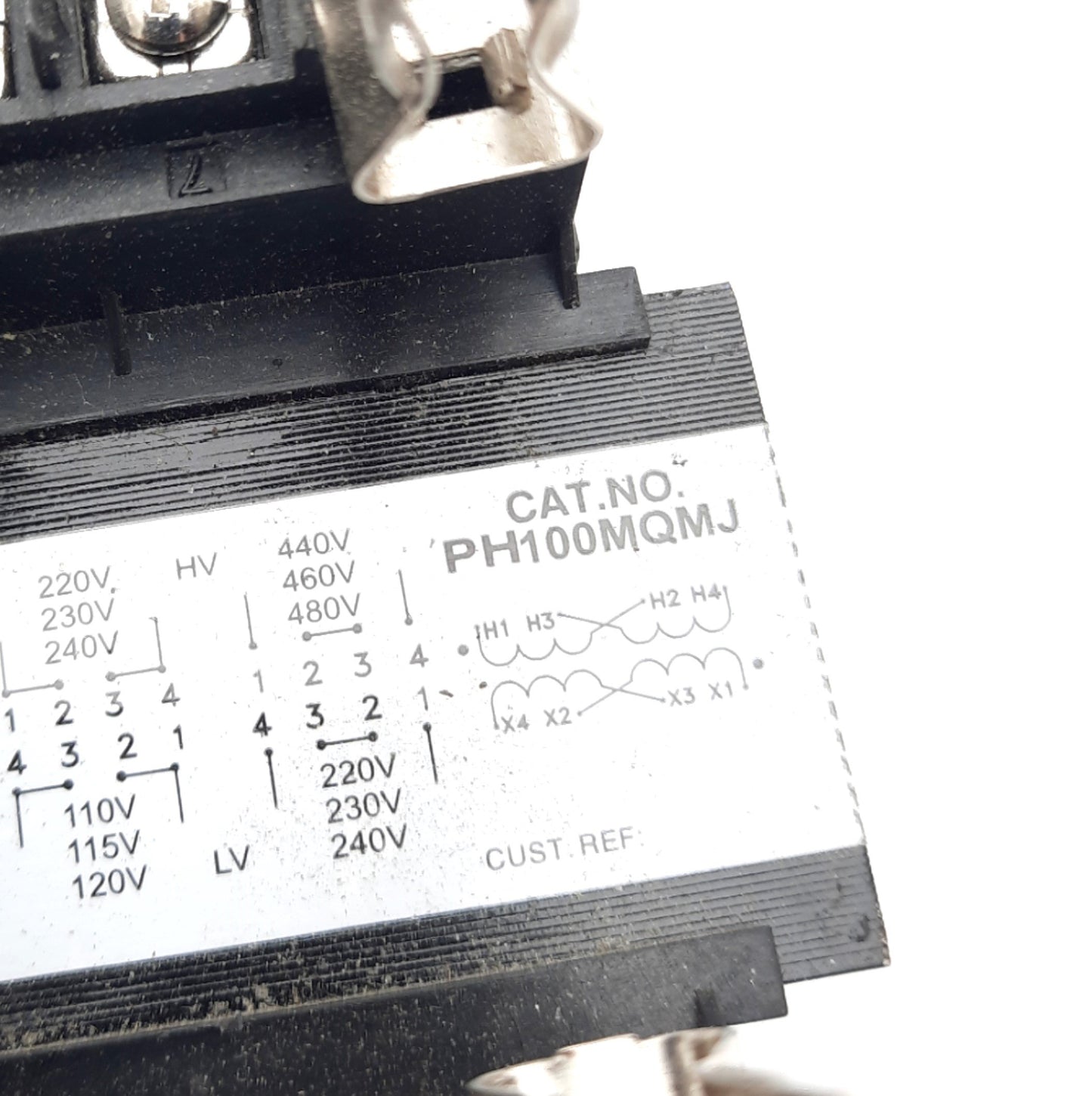 Used Hammond PH100MQMJ 100VA Industrial Control Transformer 240/480V Prim 120/240 Sec
