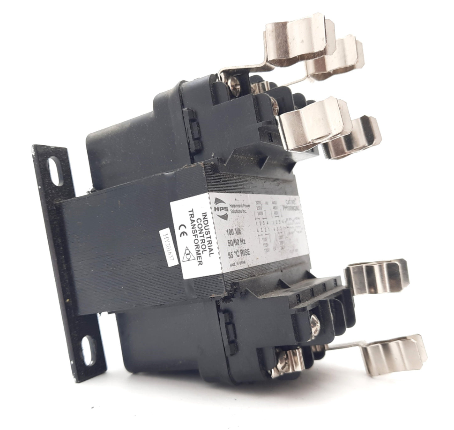 Used Hammond PH100MQMJ 100VA Industrial Control Transformer 240/480V Prim 120/240 Sec