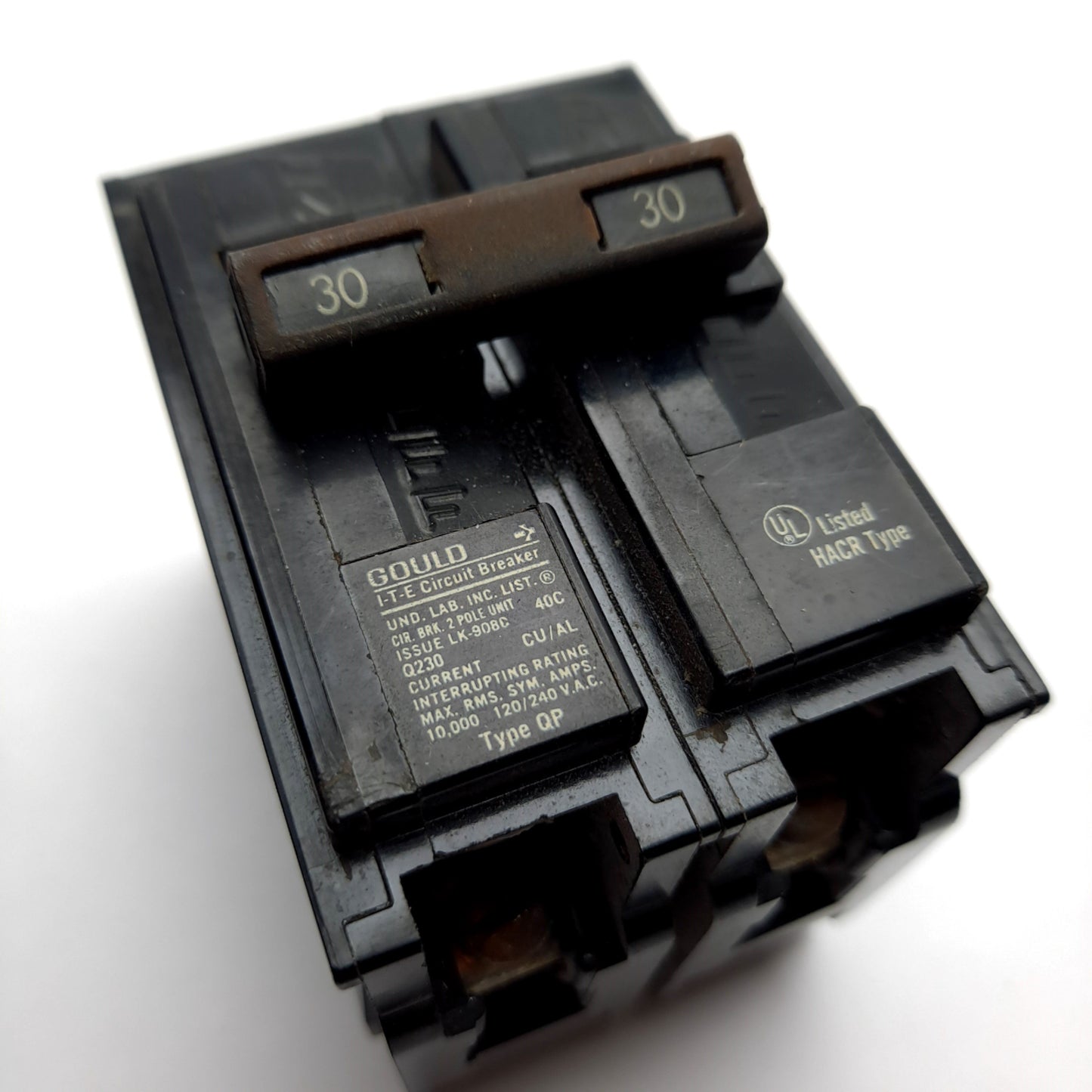 Used Lot of 2 Gould Siemens Q230 ITE Circuit Breaker, 2-Pole, 30A, 120/240VAC