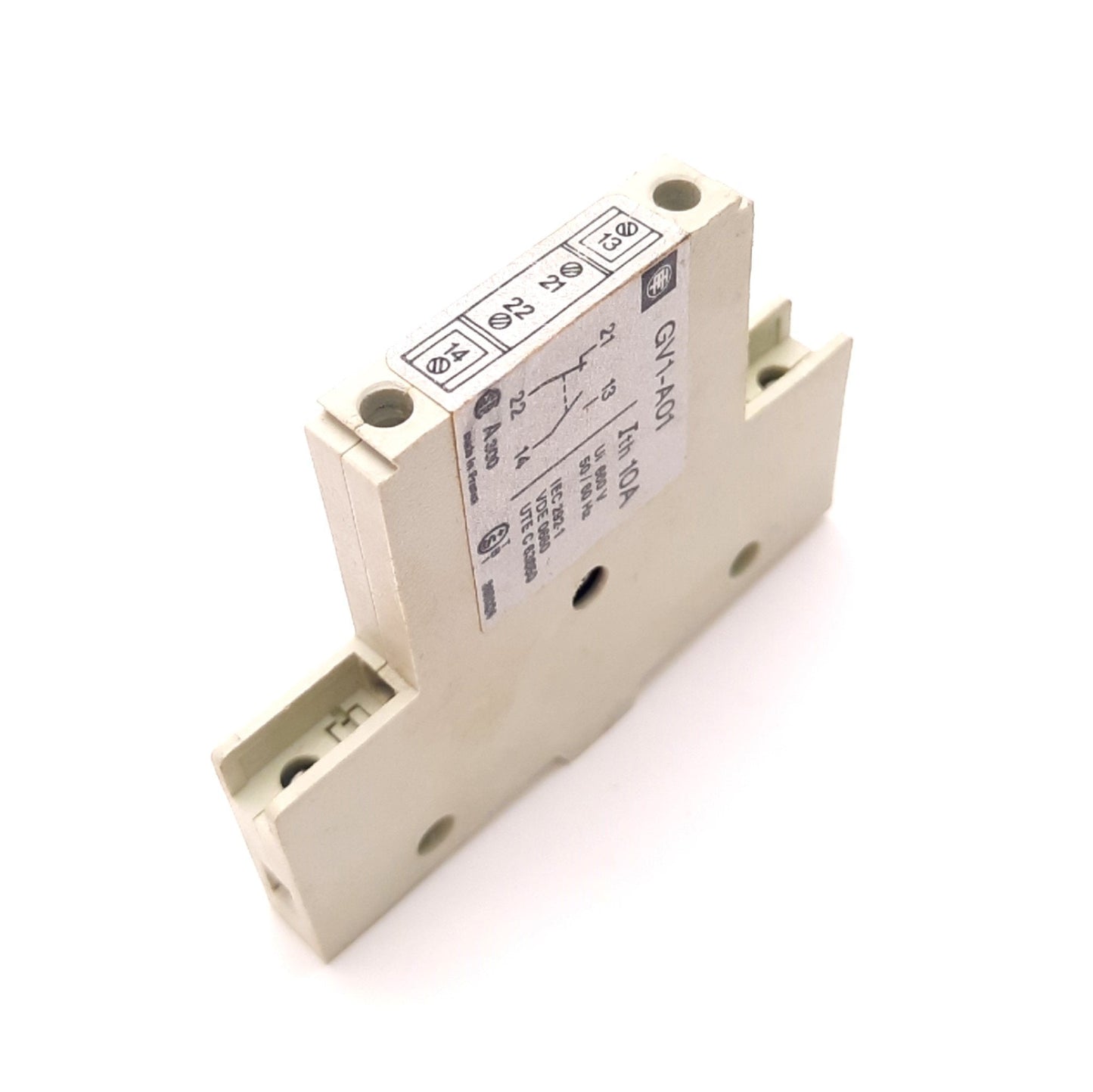 Used Telemecanique GV1-A01 Auxiliary Contact 690v AC / 240v DC, 6A, 1NO+1NC