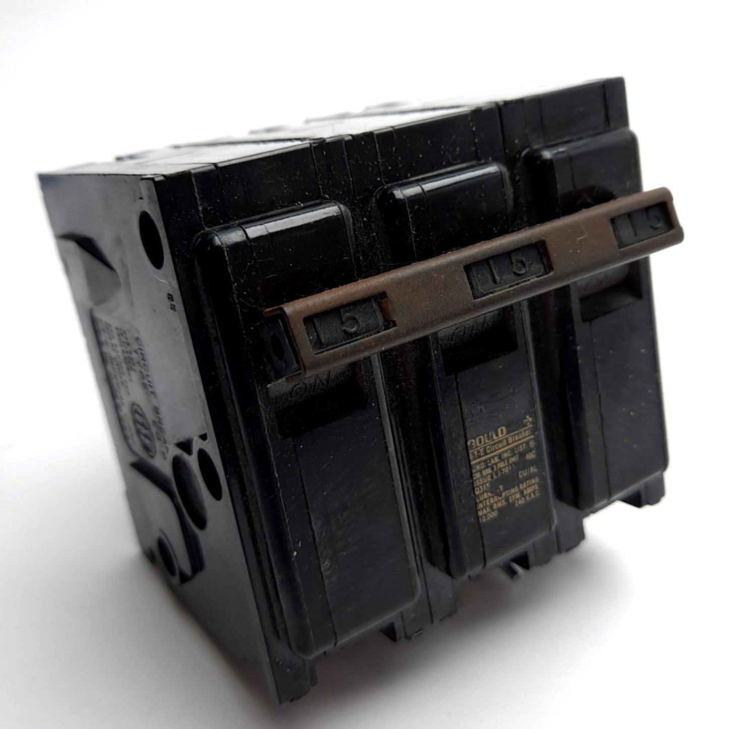 Used Gould Q315 ITE Circuit Breaker, 3-Pole, Rating: 15A 240VAC, Type EQ-P