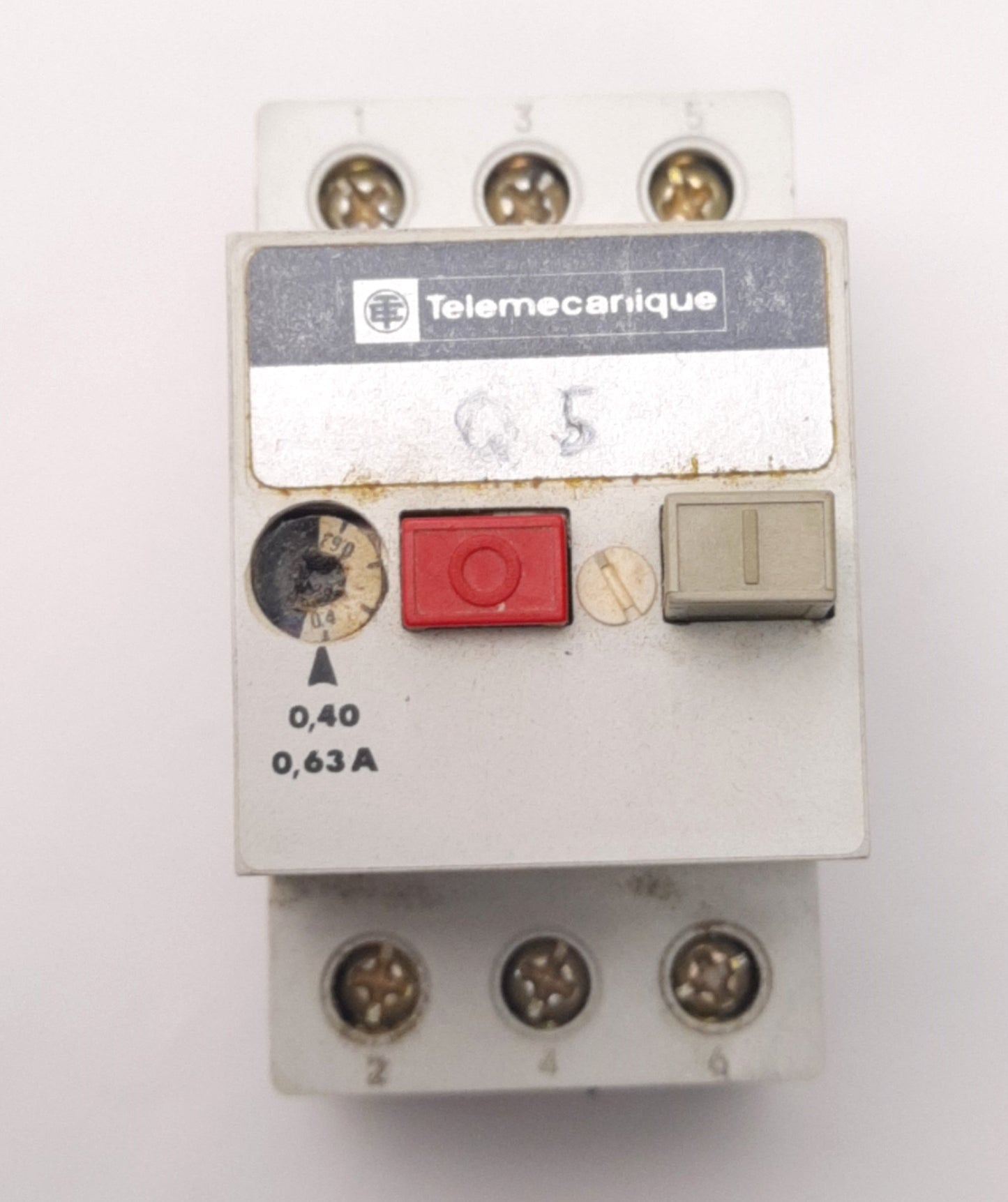 Used Telemecanique GV1-M04 Motor/Circuit Breaker 0.4 to 0.63A, 660V AC, 3-Pole