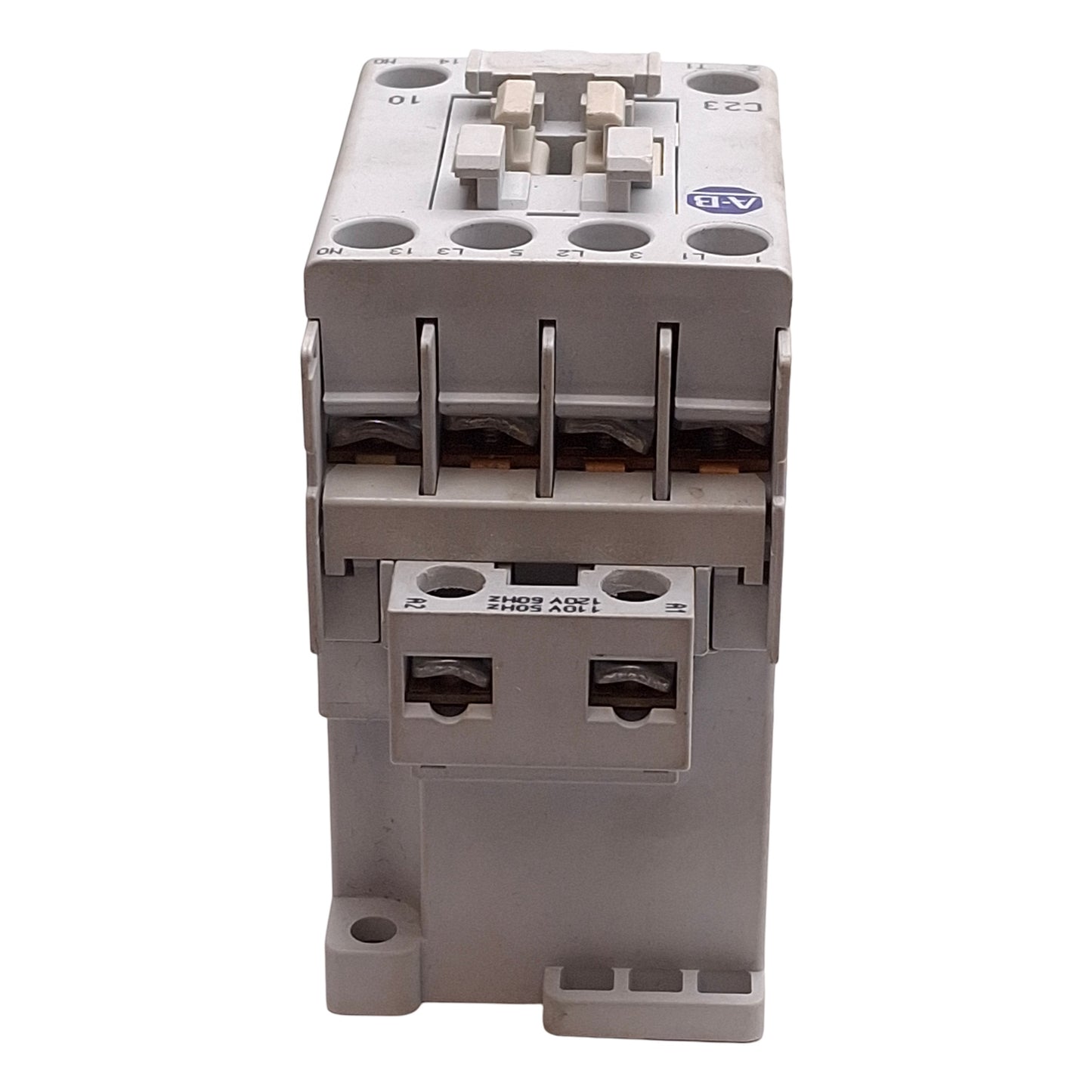 Used Allen Bradley 100-C23D10 IEC Contactor 3-Phase, 600V 30A, 110/120V AC Coil