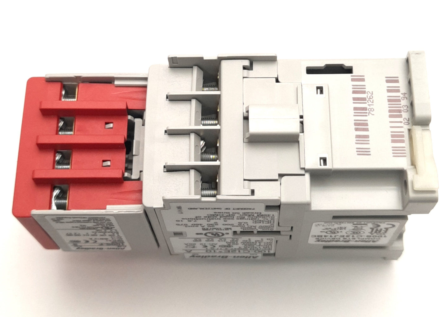 New – Open box Allen Bradley 100S-C12EJ14BC Guardmaster Safety Contactor, 3-Pole, Coil: 24VDC