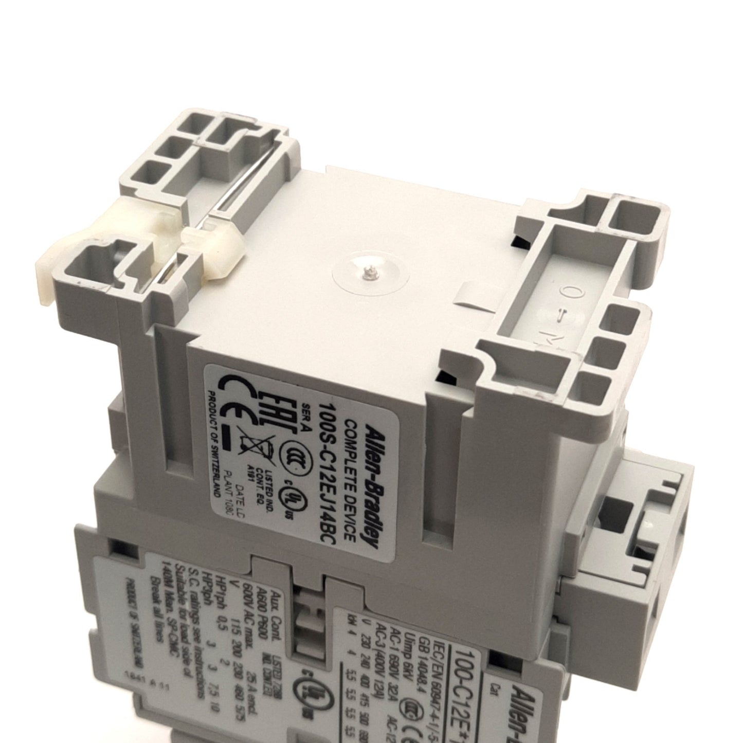 New – Open box Allen Bradley 100S-C12EJ14BC Guardmaster Safety Contactor, 3-Pole, Coil: 24VDC