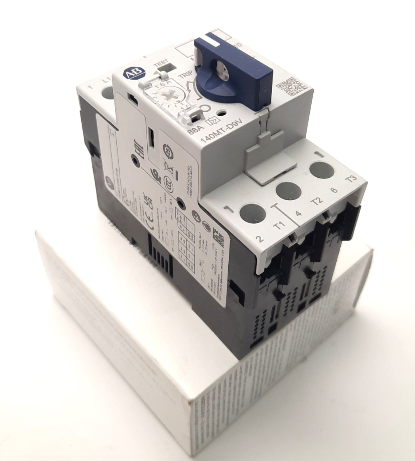 New Allen-Bradley 140MT-D9V-B16 Motor/Circuit Breaker 1 to 1.6A, 480V AC, Frame D