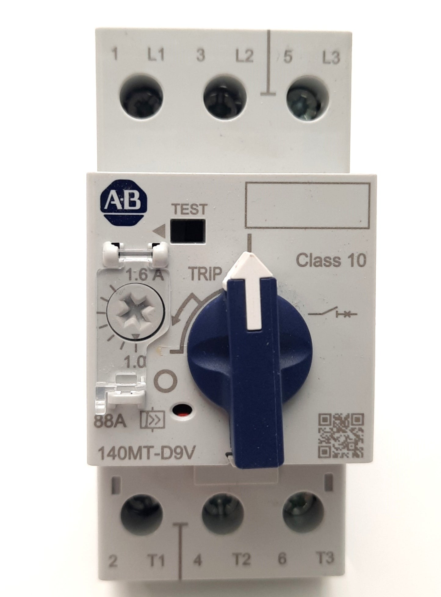 New Allen-Bradley 140MT-D9V-B16 Motor/Circuit Breaker 1 to 1.6A, 480V AC, Frame D