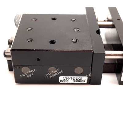 Parker CR4052 Cross Roller Linear Positioning Stage, W/ Starrett Micrometer