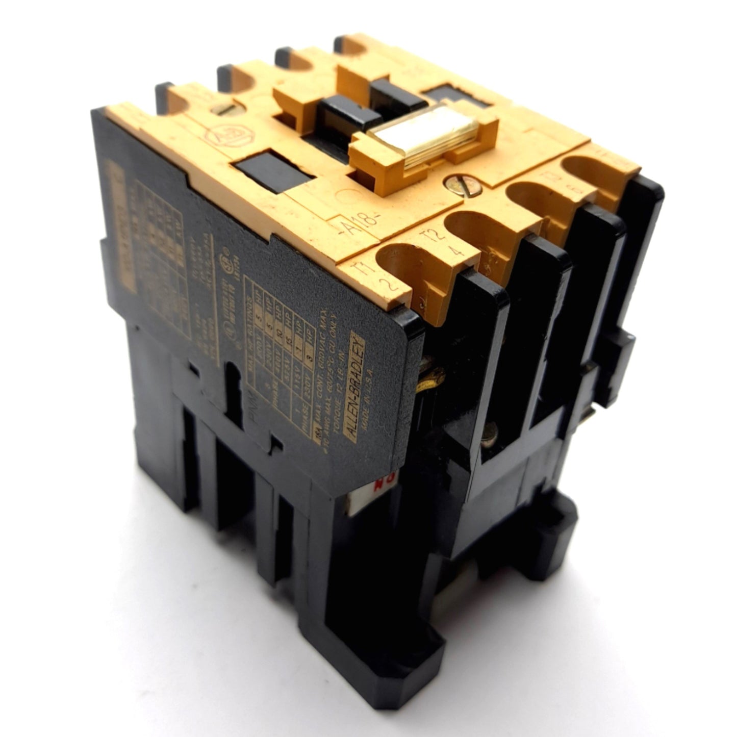 Used Allen Bradley 100-A18ND3 Contactor, 3-Pole With N/O Aux, Coil: 110/120VAC