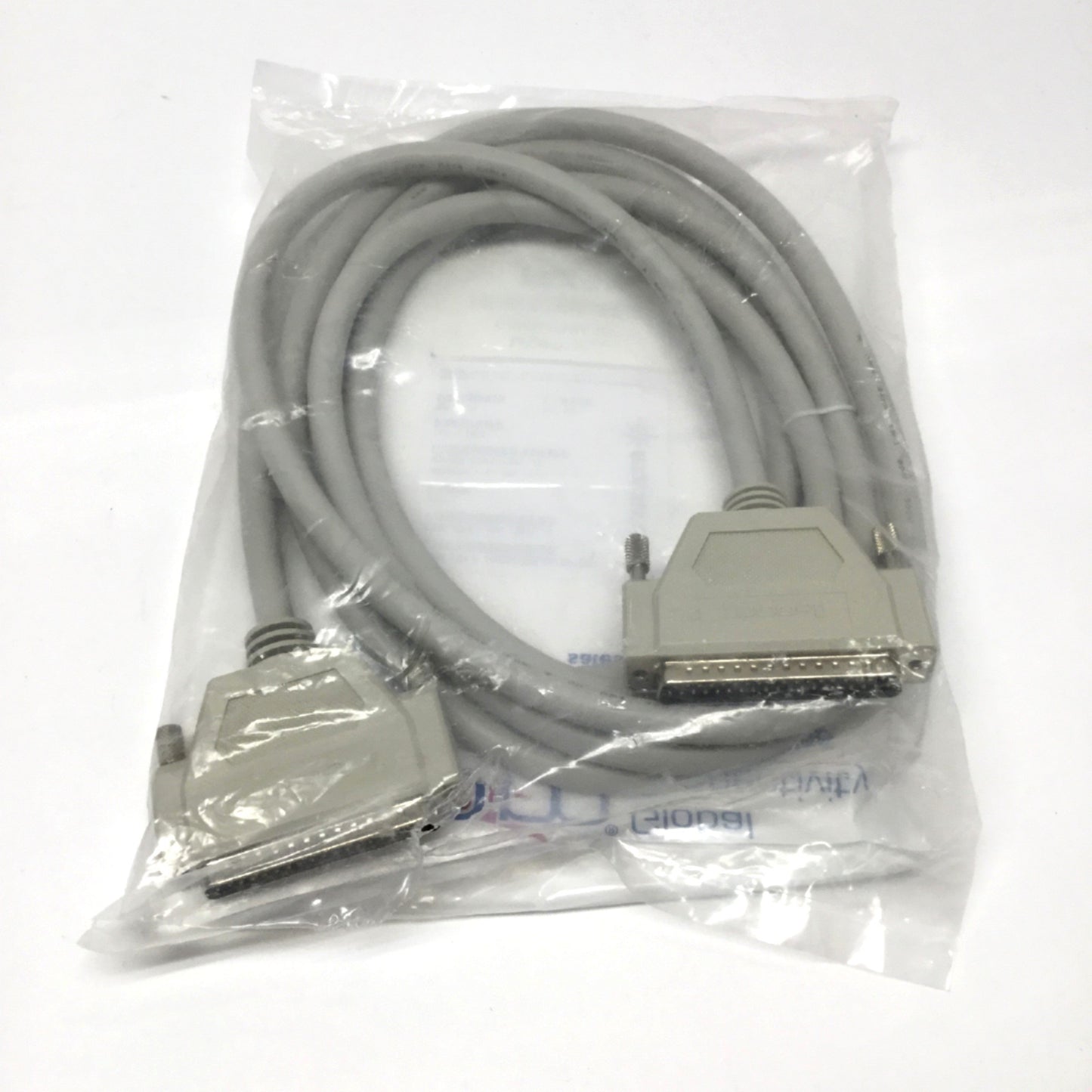 Open box L-Com CSMN37MM-10 Molded D-Sub Cable, 37-Pin DB37 Male-to-Male, 10ft Long