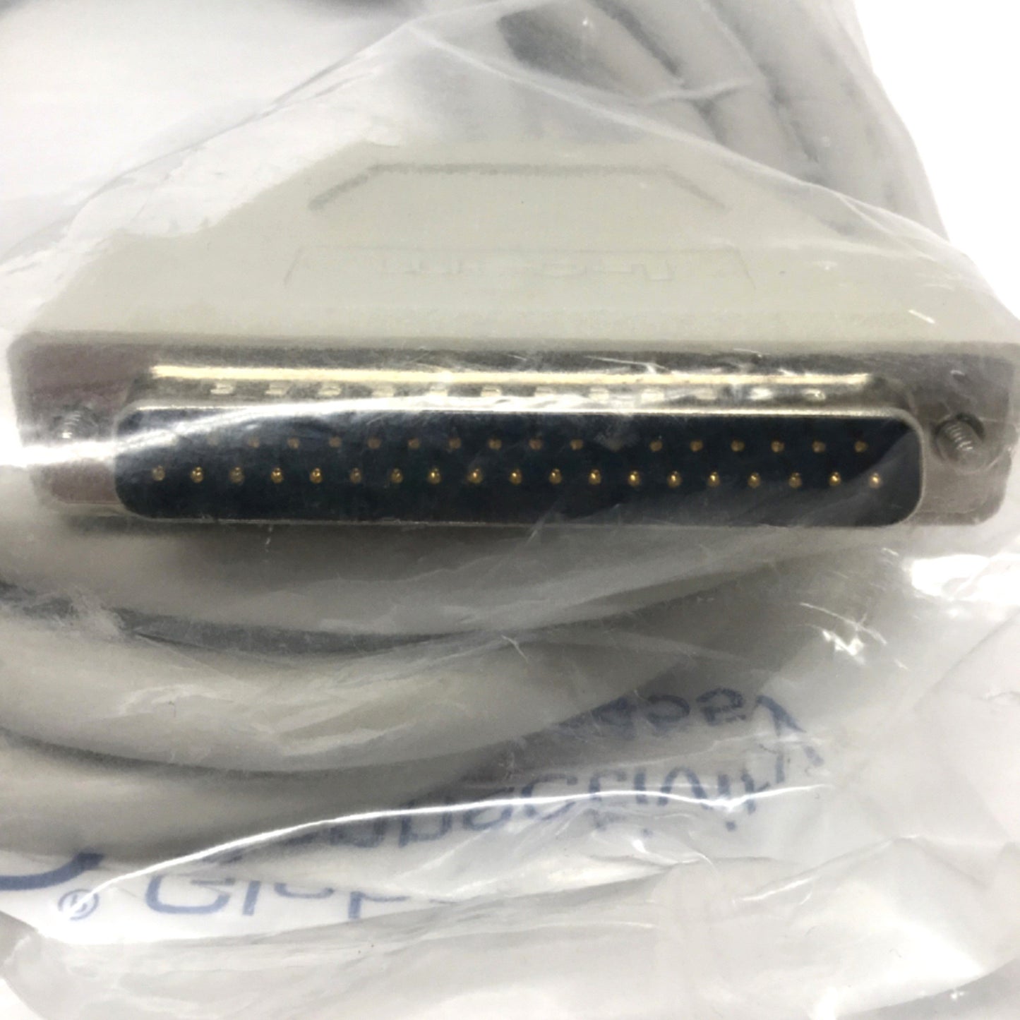 Open box L-Com CSMN37MM-10 Molded D-Sub Cable, 37-Pin DB37 Male-to-Male, 10ft Long