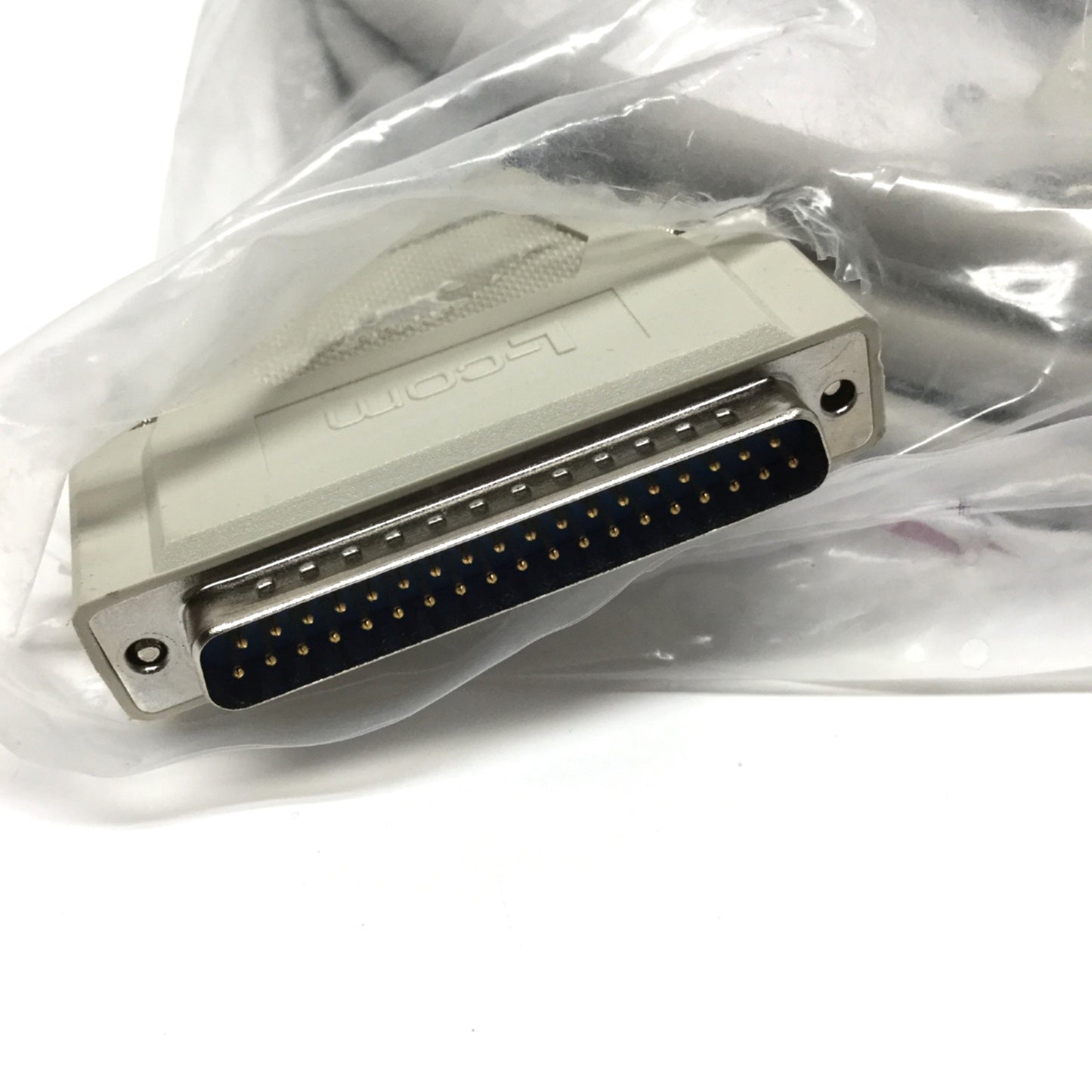 Open box L-Com CSMN37MM-10 Molded D-Sub Cable, 37-Pin DB37 Male-to-Male, 10ft Long