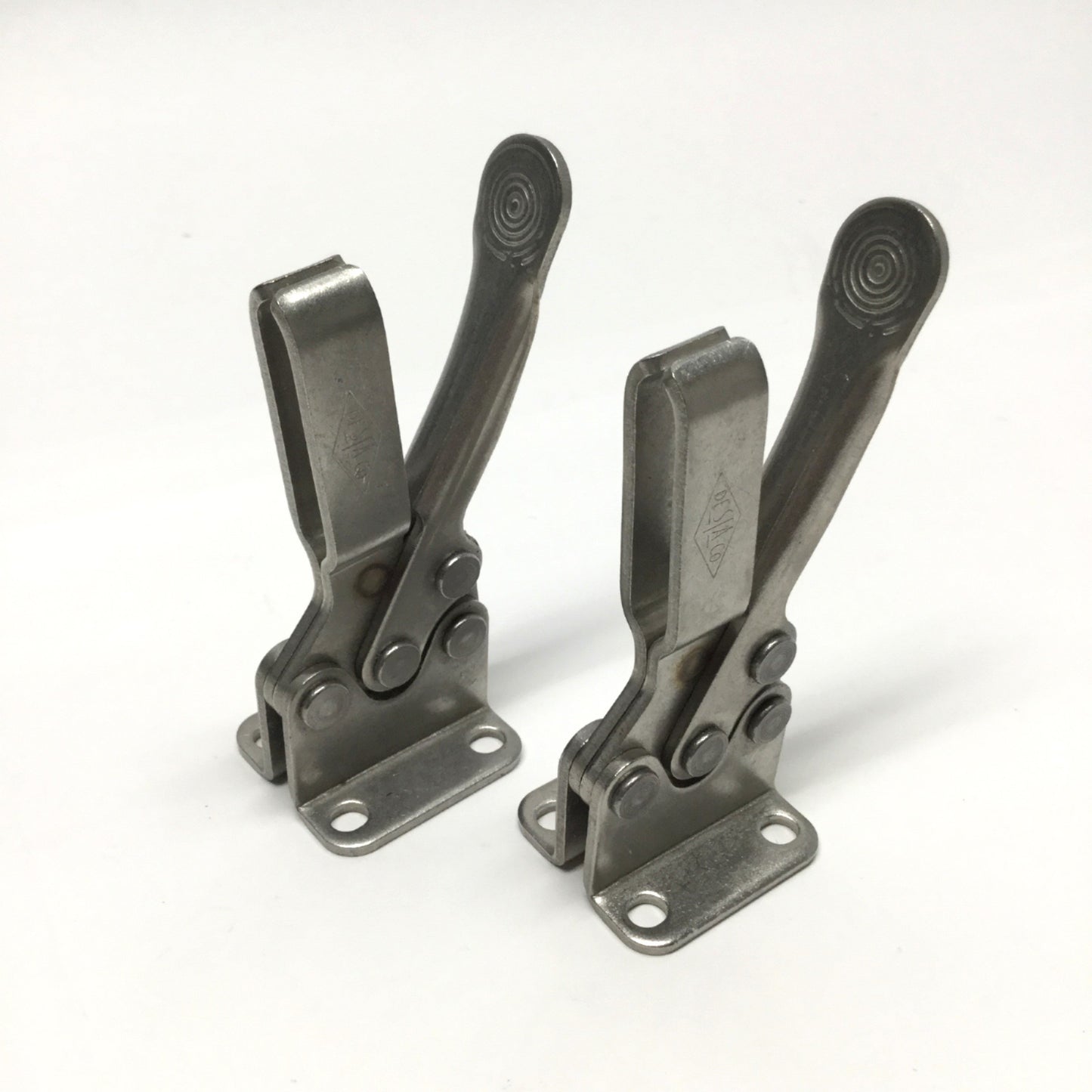 Used Lot of 2 DeStaCo 215-USS Horizontal Toggle Clamps U-Bar 200lb Hold Down Capacity