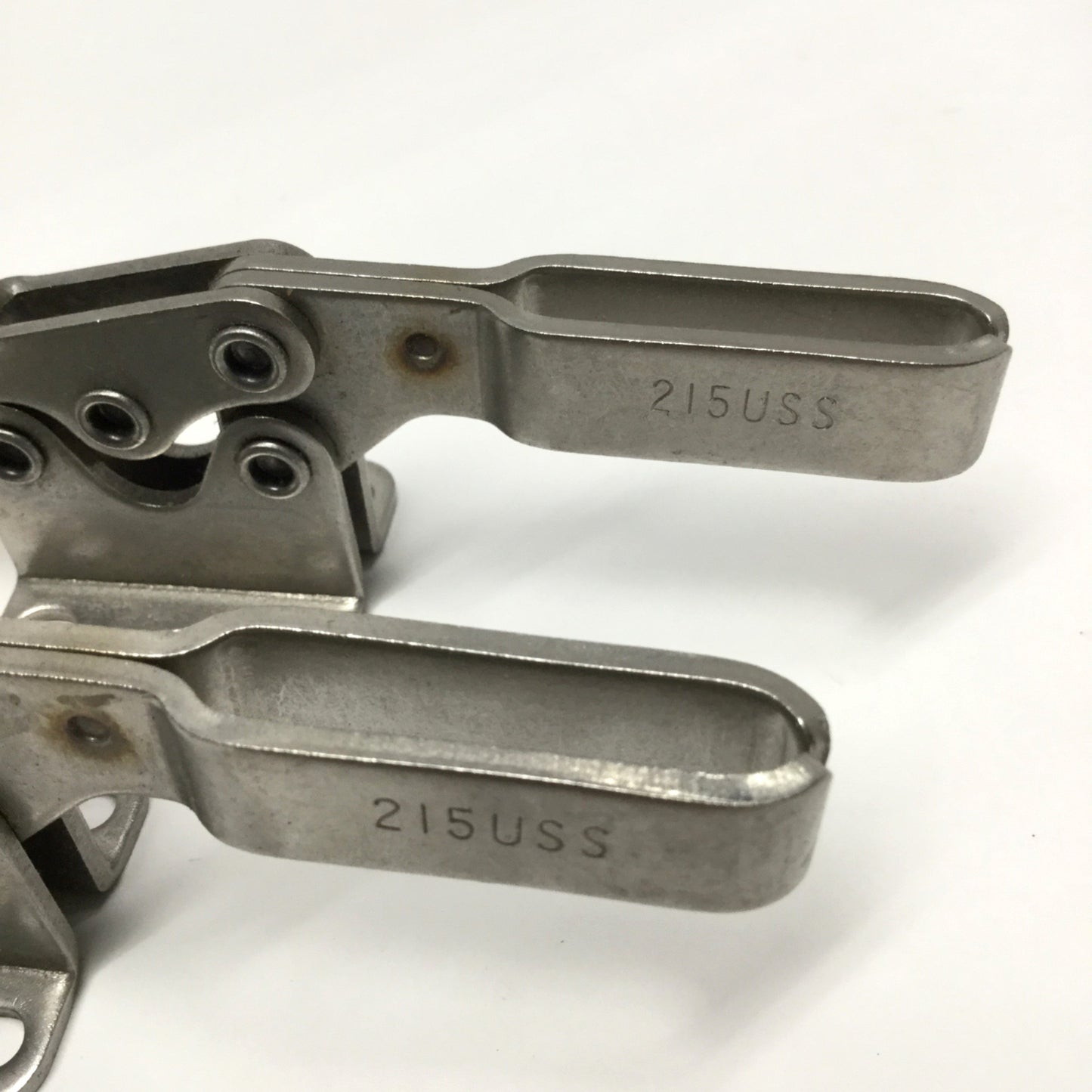 Used Lot of 2 DeStaCo 215-USS Horizontal Toggle Clamps U-Bar 200lb Hold Down Capacity