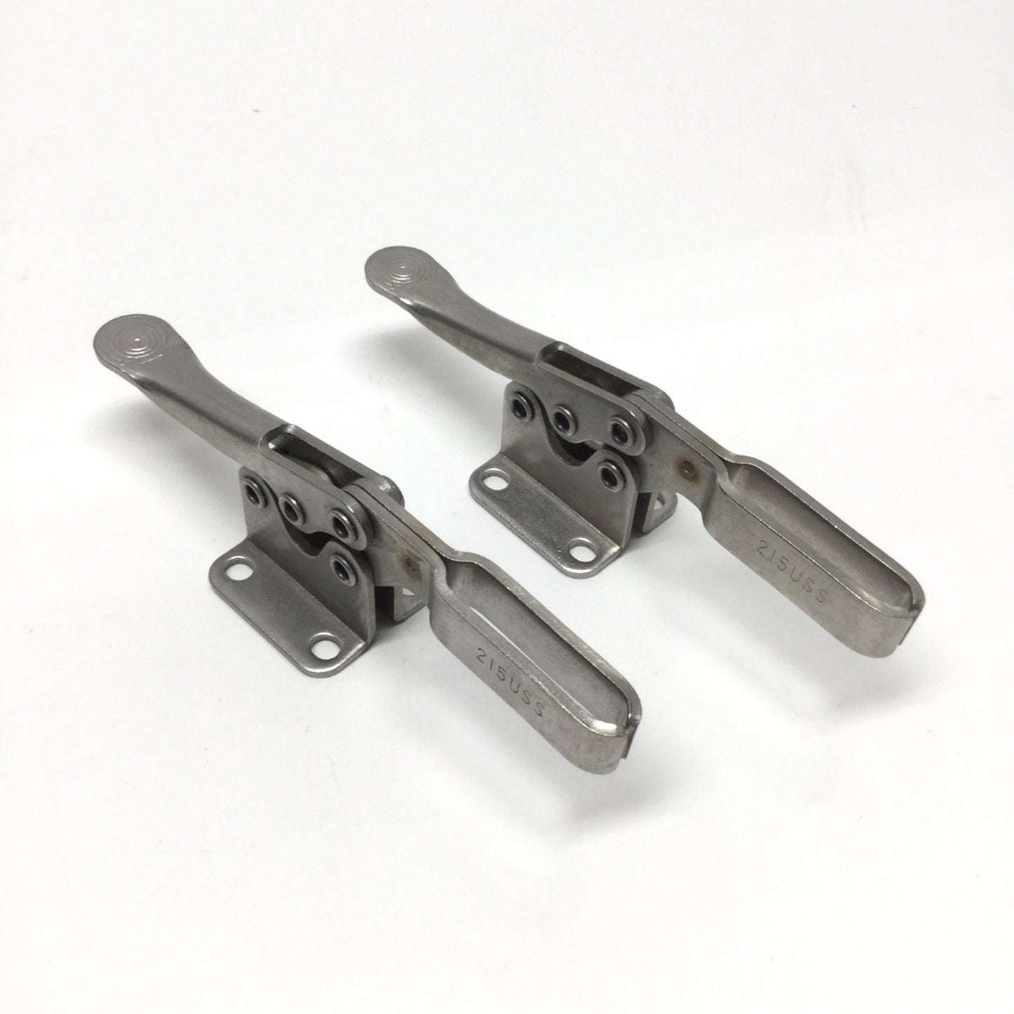 Used Lot of 2 DeStaCo 215-USS Horizontal Toggle Clamps U-Bar 200lb Hold Down Capacity