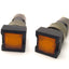 Used Lot of 2 Allen-Bradley 800A-T Illuminated Pushbutton, Maintained, Orange, 125vAC