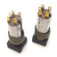 Used Lot of 2 Allen-Bradley 800A-T Illuminated Pushbutton, Maintained, Orange, 125vAC