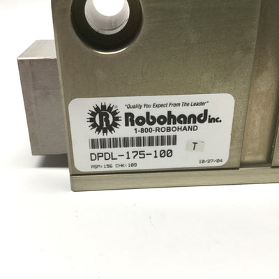 Used Destaco DPDL-175-100 Modular Air Gripper 2-Jaw, 1" Stroke, 200lbs @ 100psi