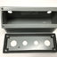 Used Hoffman E4PBAM Sloped Pushbutton Enclosure Box 4-Hole, Steel, Gray *Modified*