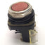 Used Allen Bradley 800T-A6D1 Push Button, Red, Contacts 1x N.O./N.C., 600v 10A