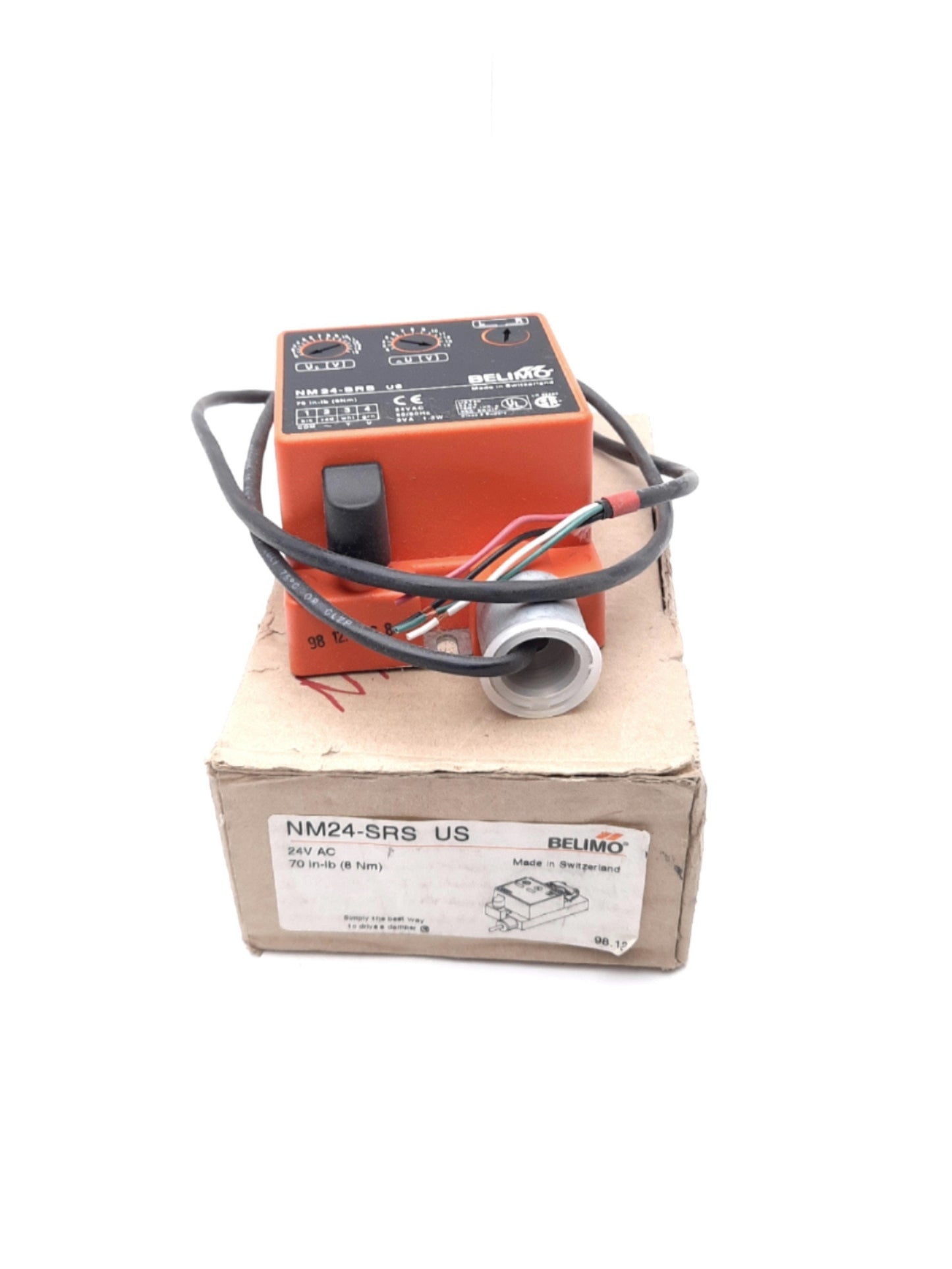 New Belimo NM24-SRS US Damper Actuator 24VAC/DC 70in-lb (8Nm) NEMA 2