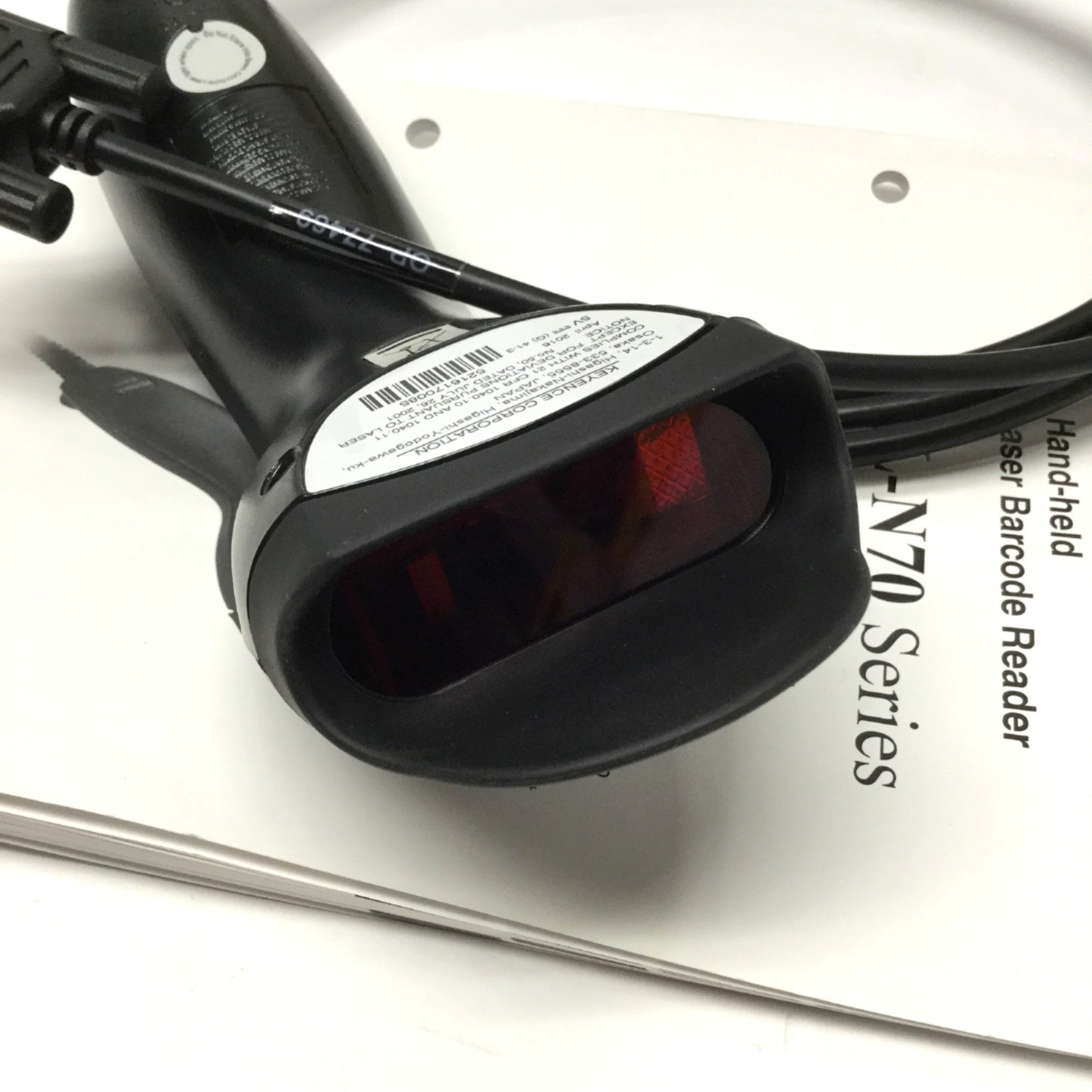 New – Open box Keyence BL-N70RKE Lightweight Laser Barcode Reader Scanner, RS-232C 9-Pin D-sub