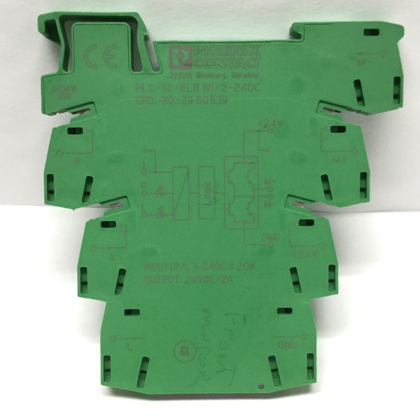 Used Phoenix PLC-SC-ELR W1/2-24DC Solid State Reversing Load Motor Relay 10-30VDC 2A