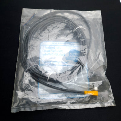New Bimba C5X-S Sensor Cable, Right Angle 3-Pin M8 Female to Flying Leads, 5m Long