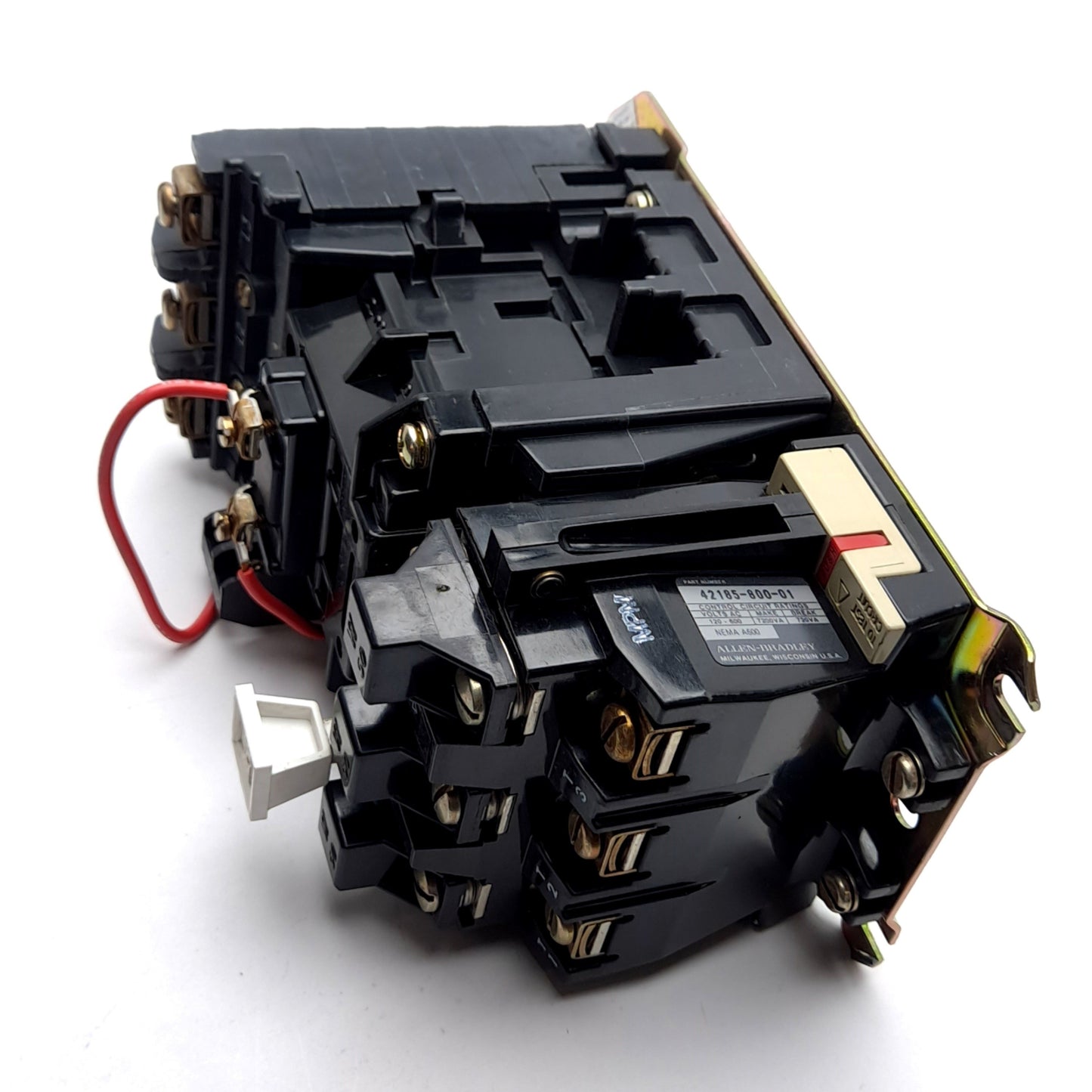 Used Allen Bradley 509-B0D Motor Starter, 3-Pole, Coil: 110/120VAC, Rating 27A 600VAC