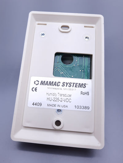 New Mamac Systems HU-225-2-VDC HVAC Sensor Humidity Sensor 0-5VDC 0-10VDC 12-35VAC