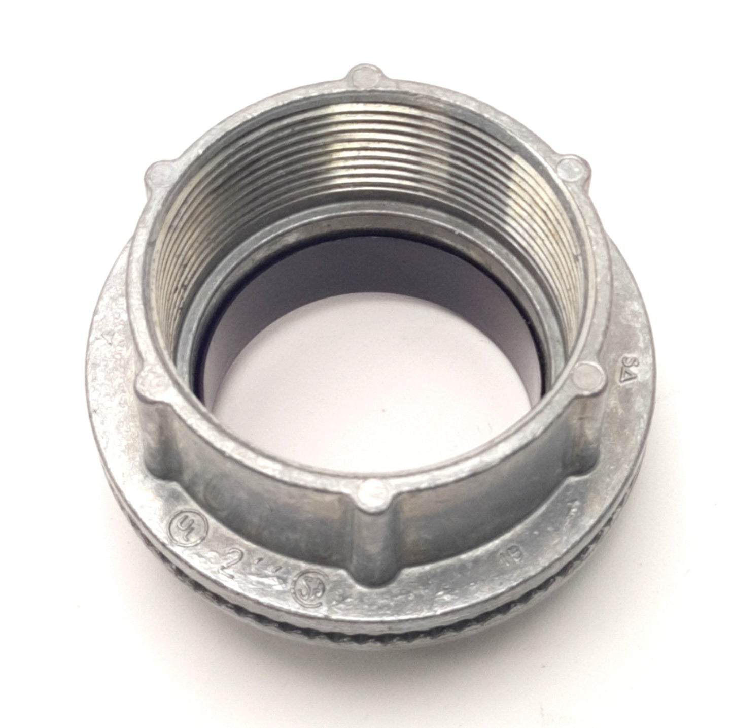 Used Hubbell WH-6G Watertight Conduit Hub 2" Size, 1.9" Length, Grounded, 2"-11-1/2