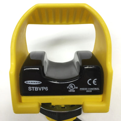 Used Banner STBVP6 Self-Checking Optical Touch Button Switch, 10-30VDC, 4-Wire, PNP