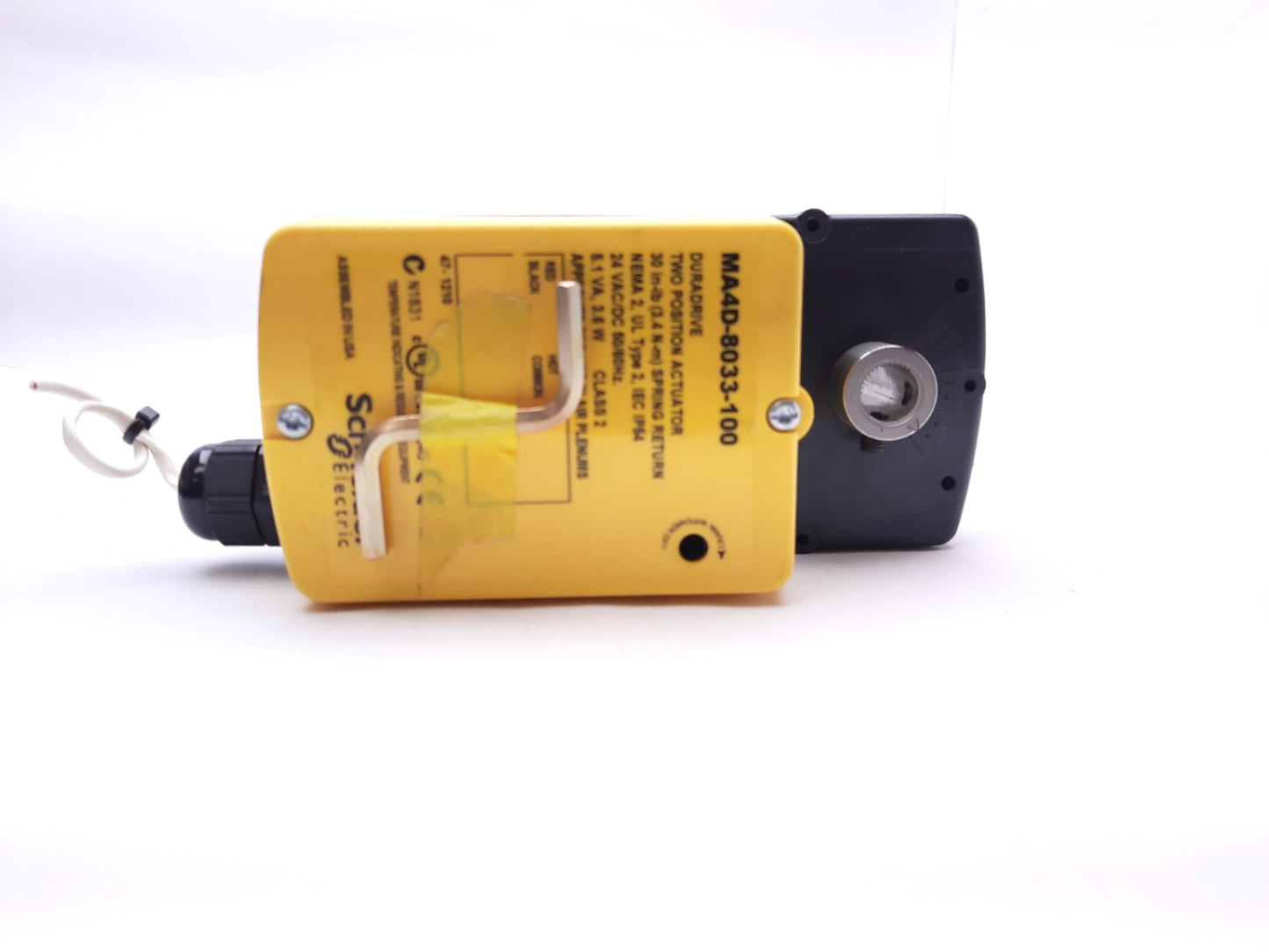 Used Schneider MA4D-8033-100 Two Position Damper Actuator 24VAC/DC 30lb-in NEMA 2