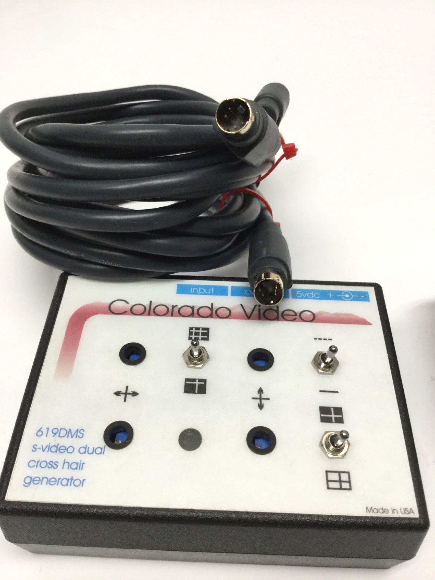 Used Colorado 619DMS Dual Cross Hair Line Generator, S-Video, Solid/Dashed, 5VDC