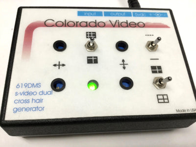 Used Colorado 619DMS Dual Cross Hair Line Generator, S-Video, Solid/Dashed, 5VDC