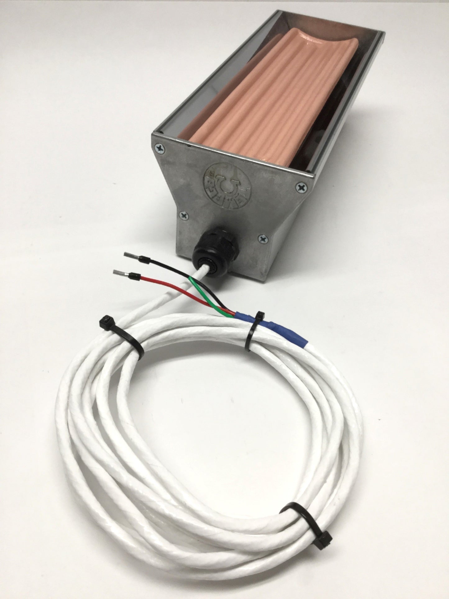 Used TEMPCO CRA10004 Linear Ceramic E-Mitter IR Heating Array, 10" L, 1000W, 230VAC