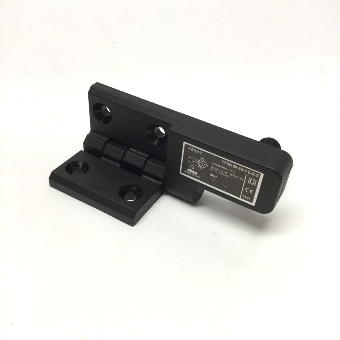 Used Elesa CFSQ.60-SH-6-C-B-S 427017 Hinged Safety Interlock Switch 1NO-1NC 400VAC 4A