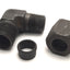 Used Lot of 4 Eaton 7405x8 Weatherhead-Ermeto 90° Elbow 3/8" Pipe to 1/2" Flareless