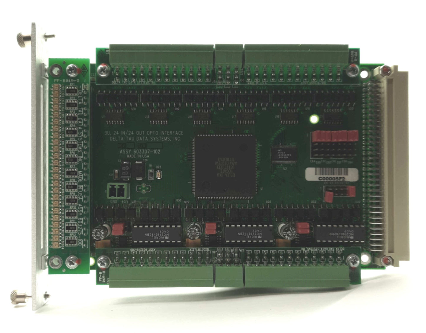 Used Delta Tau 603307-102 3U, 24 IN/24 OUT ACC-11E OPTO I/O Relay Interface