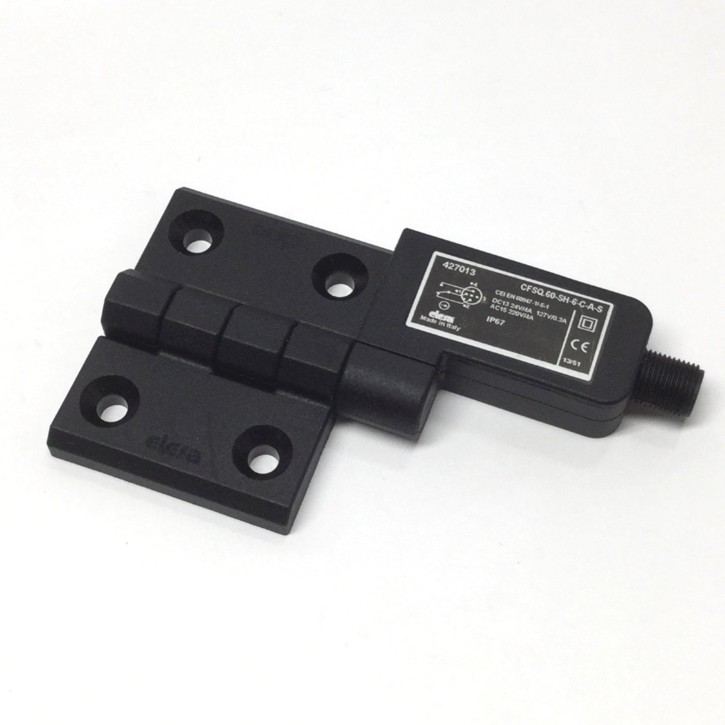 Used Elesa CFSQ.60-SH-6-C-A-S 427013 Hinged Safety Interlock Switch 1NO-1NC 400VAC 4A