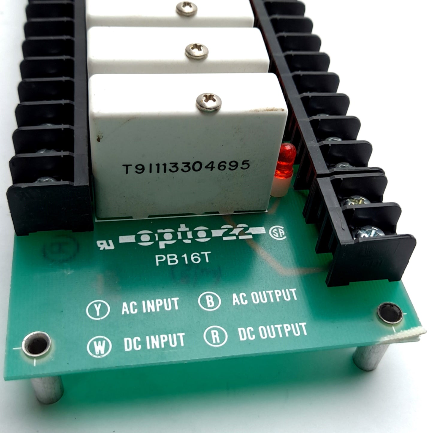 Used OPTO 22 PB16 Relay Circuit Board With Relays I/O, 16 Channel 32 Pin, Status LED