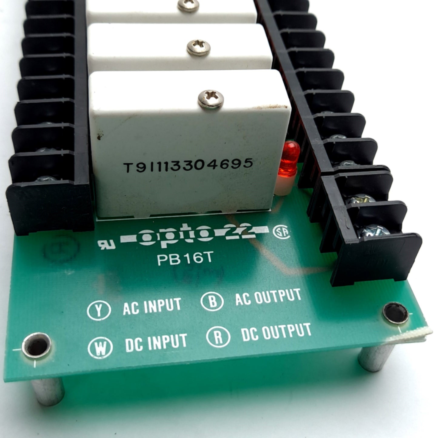 Used OPTO 22 PB16 Relay Circuit Board With Relays I/O, 16 Channel 32 Pin, Status LED