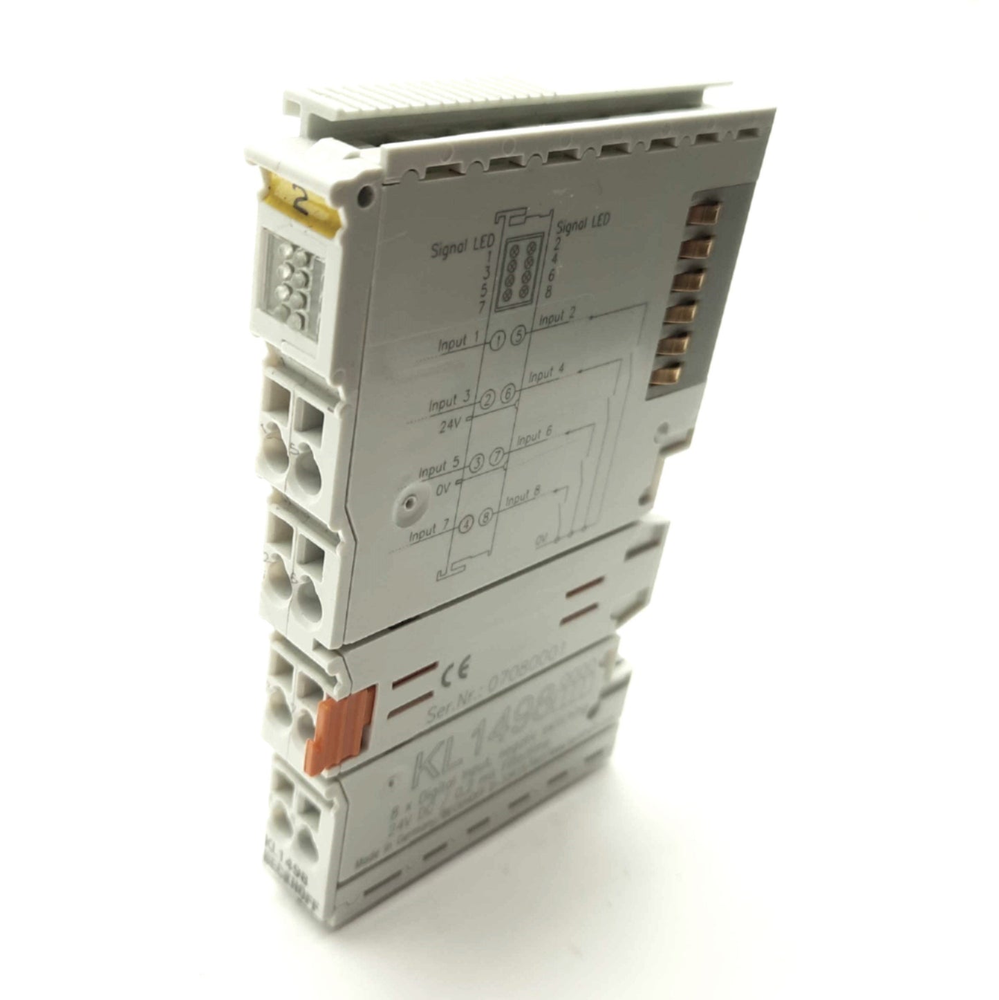 Used Beckhoff KL1498 Digital Input I/O Module, 8x Inputs, Negative Switching, 24VDC