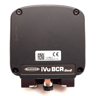 Used Banner IVU2RBI16 iVu BCR Gen2 Barcode Reader, IR Ring Light, 16mm Lens, 10-30VDC