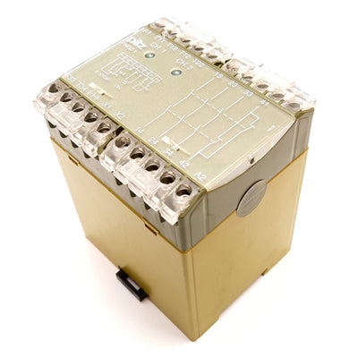 Used Pilz PNOZ1 3S 1O 475650 Safety Relay, Coil: 230VAC, 3x N/O 1x N/C Contacts